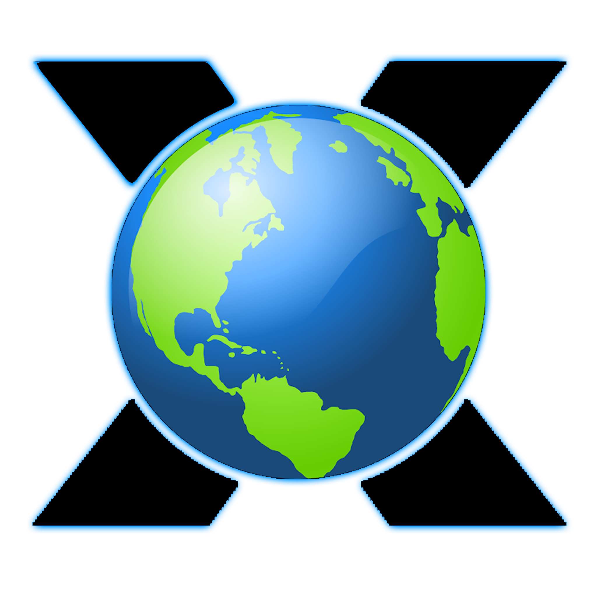 xWorld Interactive logo, a stylized X framing a globe